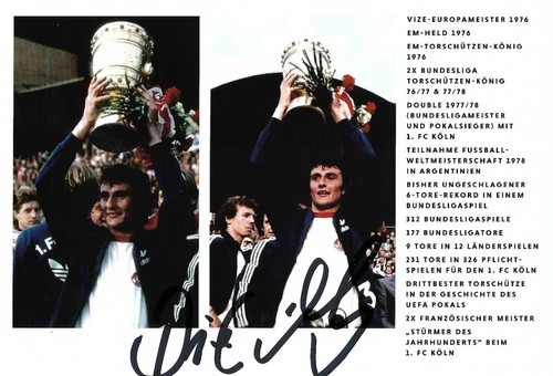 Dieter müller autogrammkarte - dieter,