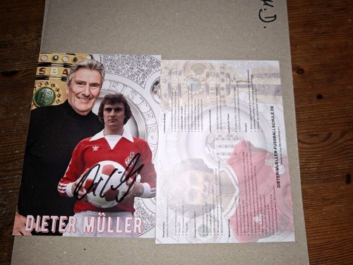 Autogrammkarte dieter müller - autogrammkarte,